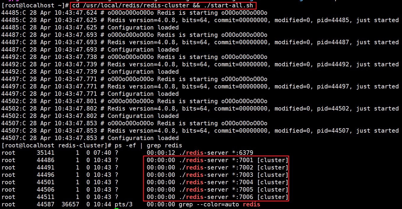 开启集群版Redis