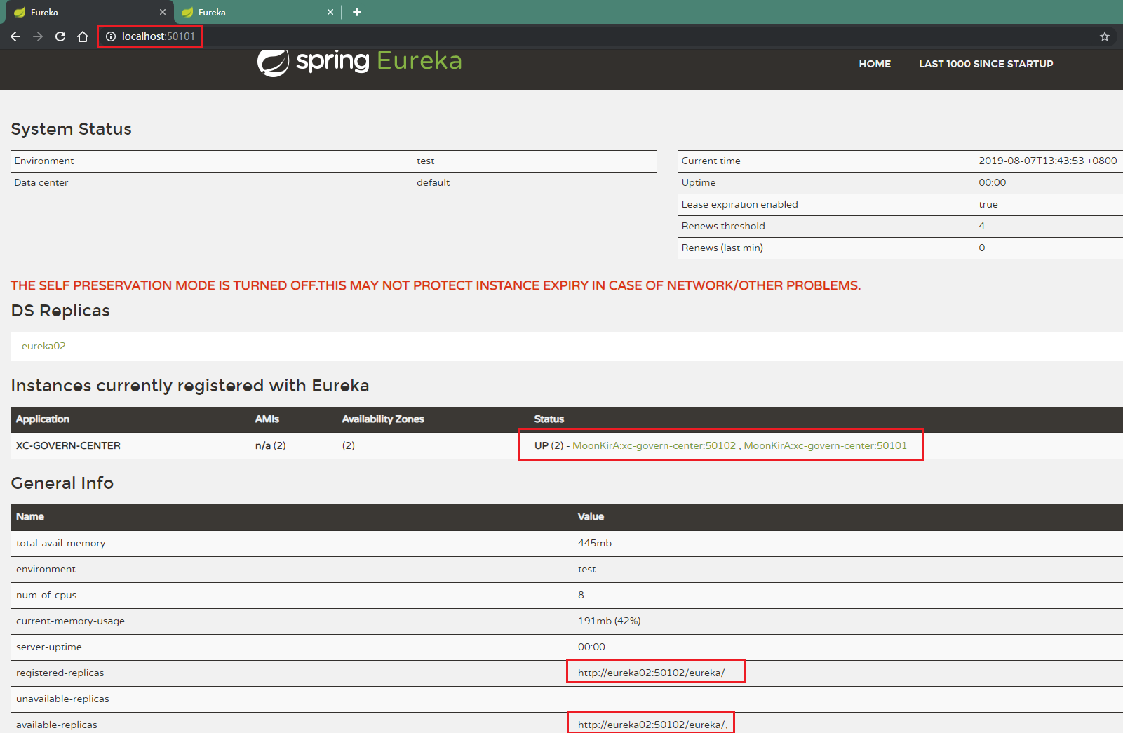 eureka server 1