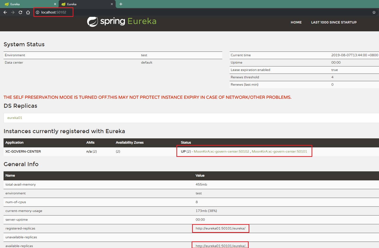 eureka server 2